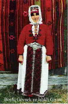Boylu göynek ve işlikli giysi