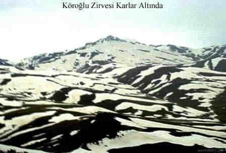 Köroğlu zirvesi karlar altında