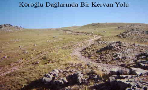 Köroğlu dağlarında bir kervan yolu